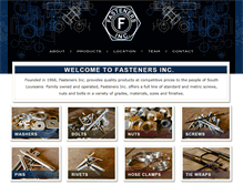 Tablet Screenshot of fastenersno.com